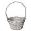 Darčekový kôš prútený sivý