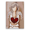 Maľovanie podľa čísel - Anjel s veľkým srdcom - 40x60 cm, bez dřevěného rámu - výroba CZ