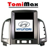 TomiMax Hyundai Santa Fe TESLA style Android 14 autorádio s WIFI, GPS, USB, BT HW výbava: 8 Core 6GB+128GB HIGH