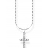 Thomas Sabo KE2069-051-14 Cross Pave Ladies Necklace, adjustable