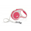 Vodítko Flexi New Comfort M 5m/25kg s páskou červené