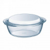 PYREX Misa zapekacia okrúhla s pokrievkou, 24x20x11cm, 1,6L+0,5L, sklo číre PYREX