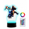 Nočná lampa z plexida 5905342844280 Multi -Colored (Nočná lampa s 3D LED Minecraft Steve Print)