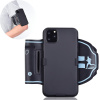 AppleMix Športové puzdro pre Apple iPhone 11 Pro Max - čierne s reflexným prúžkom