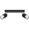 Sollux Lighting Nero stropné svietidlo 2x40 W čierna-chrómová SL.1065
