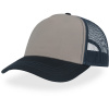 Atlantis Headwear Kšiltovka Rapper Canvas-S Trucker, 5 panelová COT330234g6199-grey/navy UNI Šedá/navy