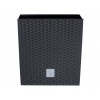 Kvetináč RATO LOW s vkladom 17 cm - antracit (Prosperplast DRTS170L-S433)