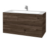 Dreja Umývadlová skrinka VARIANTE SZZ2 100 pre úmyvadlo Finon - D25 Teak / D25 Teak