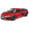 Kovový model Maisto Audi R8 V10 Plus, assembly line, metal červená (090159395102)