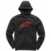 mikina AGELESS II FLEECE, ALPINESTARS (čierna/červená, vel. XL)