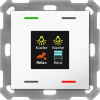 MDT Technologies KNX 4tlačítko 55x55 mm s displejem, bílá, měření teploty a vlhkosti (BE-TAS55T4.01)