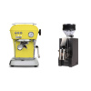 Ascaso Dream ONE, Sun Yellow + Eureka Mignon Zero, CR black