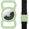 AppleKing silikónový obal na prichytenie na obojok pre AirTag - zelený - možnosť vrátiť tovar ZADARMO do 30tich dní