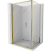 Mexen Exo skladací sprchový kút 90 x 95 cm, transparentný, zlatý - 816-090-095-50-00