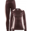 Dámský termo set CRAFT Core Dry Baselayer fialová Velikost: XS