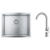 Súprava nerezový drez Grohe K700 31726SD0, kuchynská batéria Oltens Skafta 35206100