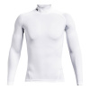 UNDER ARMOUR UA HG Armour Comp Mock LS, White - L