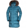 Northfinder Jody Dámska zateplená dlhá bunda s kožušinou BU-6268SP inkblue M