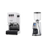 Gaggia New Classic EVO, white + Eureka Atom Specialty 75, chrome