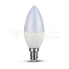 V-TAC LED žiarovka E14 7W 600lm 6000K SAMSUNG Chip sviečka (113) VT-268