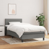zahrada-XL Boxspring posteľ s matracom tmavosivá 90x190 cm látka 3140098