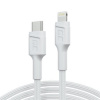 Green Cell PowerStream Bílý kabel Lightning - USB-C 1m MFi s rychlým nabíjením Power Delivery, pro Apple iPhone
