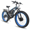 Elektrický bicykel Keteles K800 Duálny motor 1 000 W*2 modrý rám 23 palcov (Elektrický bicykel 2000W 48V 23AH 55 km/h 26 palcov)