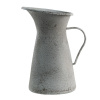 Clayre & Eef Šedý antik dekoratívny kovový džbán - 15*15*27 cm - Clayre & Eef