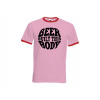Pánske tričko s kontrastnými lemami Beer built this body