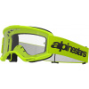 Okuliare VISION 3 WORDMARK, ALPINESTARS (žltá fluo, číre plexi) 2025