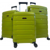 Cestovní kufry odolná sada DZL 3 ks L,M,S - Extremely Durable Collection PP-001 limetkově zelená