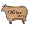 Clayre & Eef Držiak na korkové štuple od vína v tvare kravičky - 29*9*20 cm - Clayre & Eef