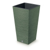 Prosperplast kvetináč Furu Square Zemitě zelená 24 cm