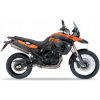NÁLEPKY NA MOTOCYKEL JUULA BMW F 800 GS 2009-2010 ORANŽOVÁ ČIERNA WN24