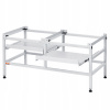 Podstavec pod práčku 123x63,5x62,5CM Dvojitá vanička pre práčky a sušičky