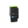 Lexmark originál toner 78C20C0, cyan, 1400str., return, Lexmark CS421dn,CS521dn,CS622de,CX421adn,CX