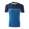MALFINI COLORMIX 109 / Viacfarebné unisex tričko - azúrovo modrá / modrá L
