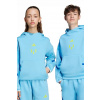 Detská mikina adidas Performance MESSI modrá farba, s kapucňou, jednofarebná, KB2136 164