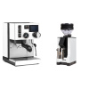 Rancilio Silvia BC PID, white + Eureka Mignon Zero, BL white