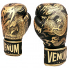 Boxerské rukavice VENUM Dragon's Flight Černo/bronzová vel. 12 oz