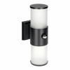 Orno Záhradná lampa DALIA s pohybovým senzorom, 2xE27, max. 2x15W, IP54, čierna