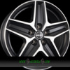 BORBET CWZ 7,5x18 5x112 ET48.00 black polished matt