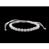 Stoklasa Náramek shamballa s broušenými korálky - 1 bílá