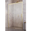 RADAWAY IDEA GOLD DWJ 100cm ľavé sprchové dvere do niky, profil zlatý, sklo číre, 387014-09-01L