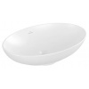 Villeroy & Boch Loop & Friends oválne umývadlo na dosku 56x38 cm s prepadom Stone White C+ 4A4700RW