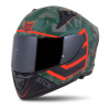 Prilba CASSIDA AERO ATCK Šedá camo-čierna-oranžová-zelená Veľkosť: L (59-60 cm)