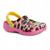 Detské šľapky Crocs Ron English Party Animals Classic Clog Kids ružové, veľkosť 23