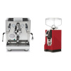 ECM Elektronika II Profi + Eureka Mignon Specialita, CR ferrari red
