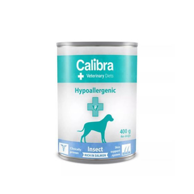 Calibra VD Dog Hypoallergenic Insect&Salmon konzerva 400g