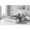 BMS GROUP Čalúnená posteľ HILTON 160x200cm výklopná biela